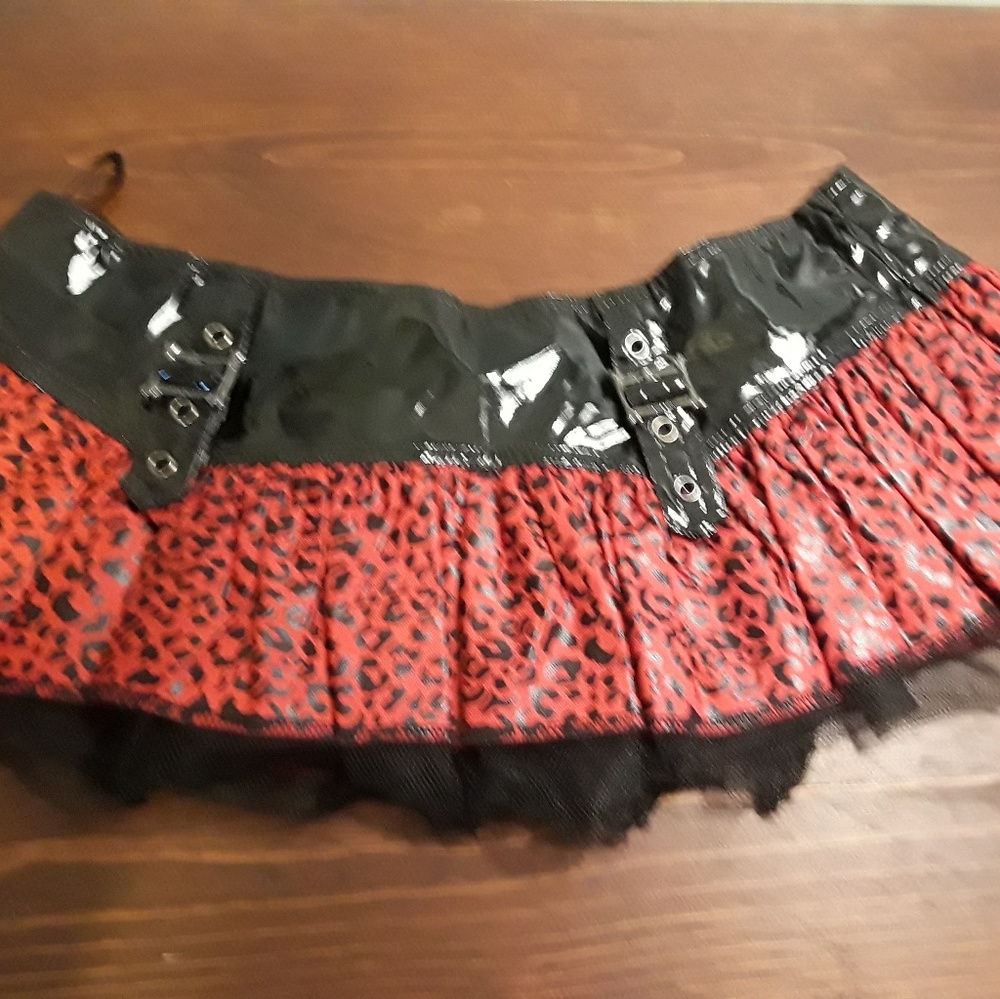 Living dead souls pinup punk mini skirt goth